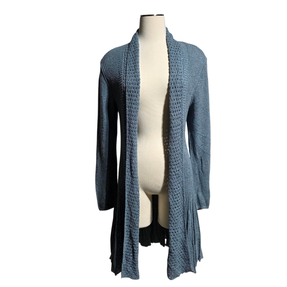 SOFT SURROUNDINGS OPEN FRONT DUSTER CARDIGAN SZ M